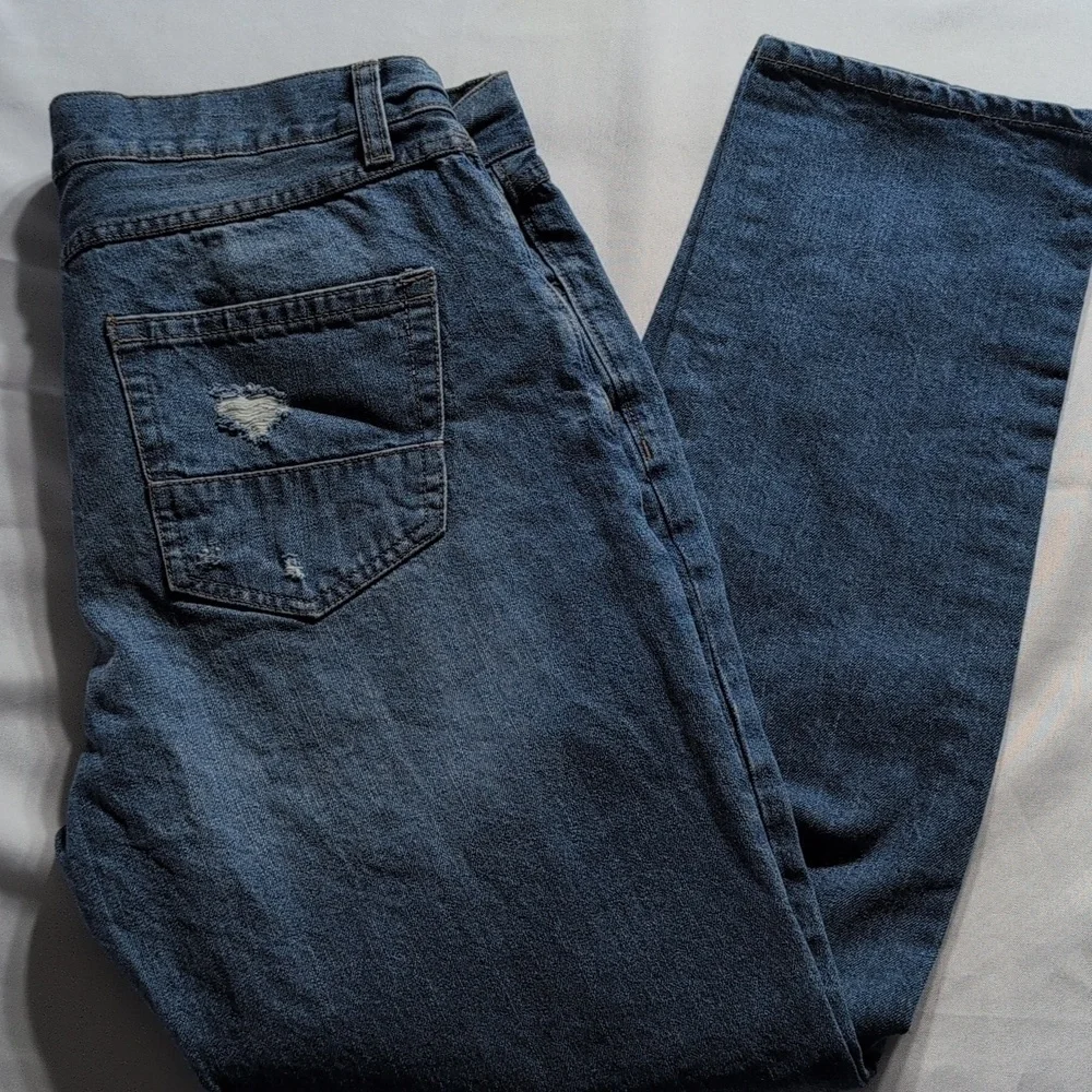 American Rag Men's Blue Distressed Jeans Size W34 L30